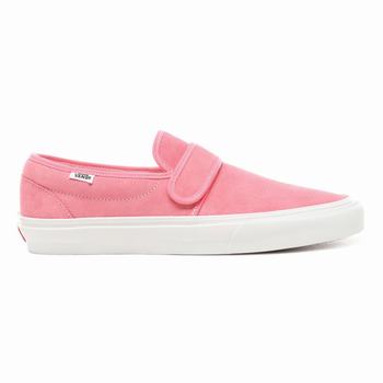 Vans Suede Slip-On 47 V - Miesten Tennarit - Pinkki